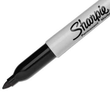 Sharpie® Fine Tip Permanent Marker, Fine Bullet Tip, Black, Dozen freeshipping - TVN Wholesale